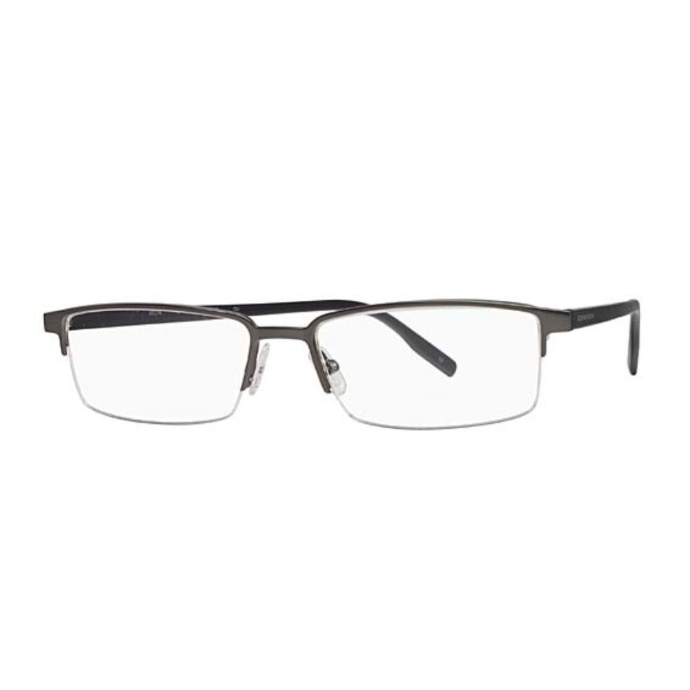 BCBG Maxazria Orion Oli Green Half Frame Metal Eyeglasses Glasses - Needs Lenses